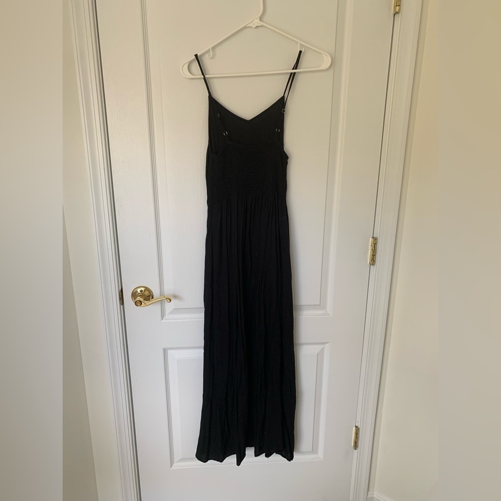 High to low black dress